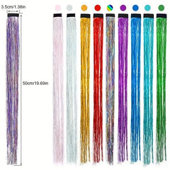 Hair Tinsel Kit Fairy Hair Metal Wire Heat Resistant Extensions