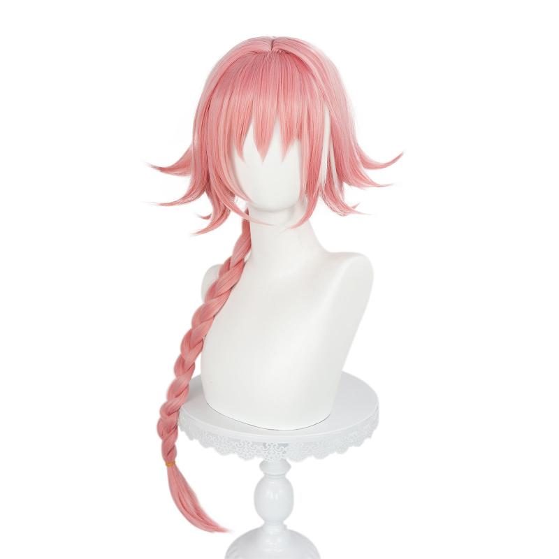 Cosplay Wig Women Costume Halloween Long Pigtails Anime Game Bangs