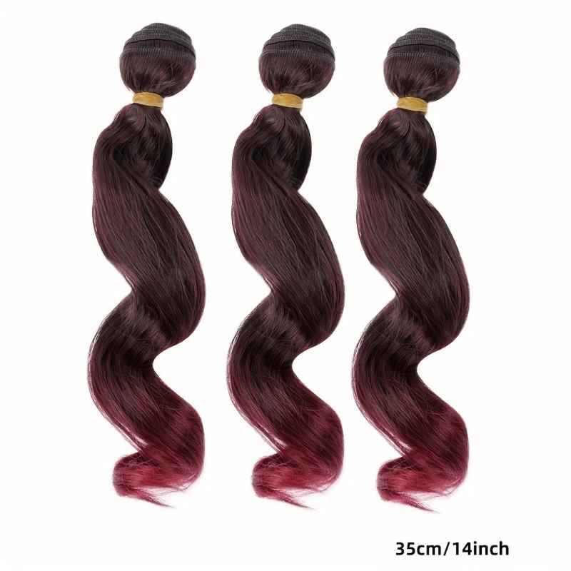 3pcs Ombre Synthetic Body Wave Hair Bundles 35-56cm