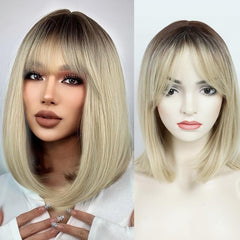 Ombre Blonde Bob Wig