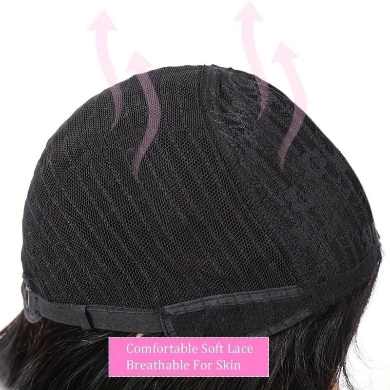Short Human Hair Wigs With Bangs Brazilian Body Wave Virgin Human Hair Wigs