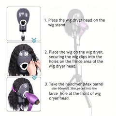 Professional Wig Dryer Head with Holes for Drying Wigs