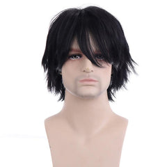 Short Curly Anime Cosplay Wig With Bangs Halloween Party Hair Costume