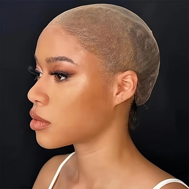 2 Pcs HD Wig Cap Invisible Soft Transparent Lace Front Wig Cap for Women Men