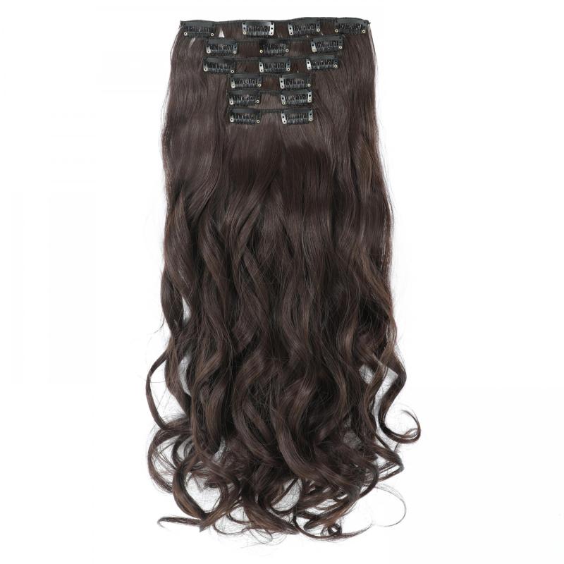 6pcs Long Wavy Curly Hair Extensions for Daily Use