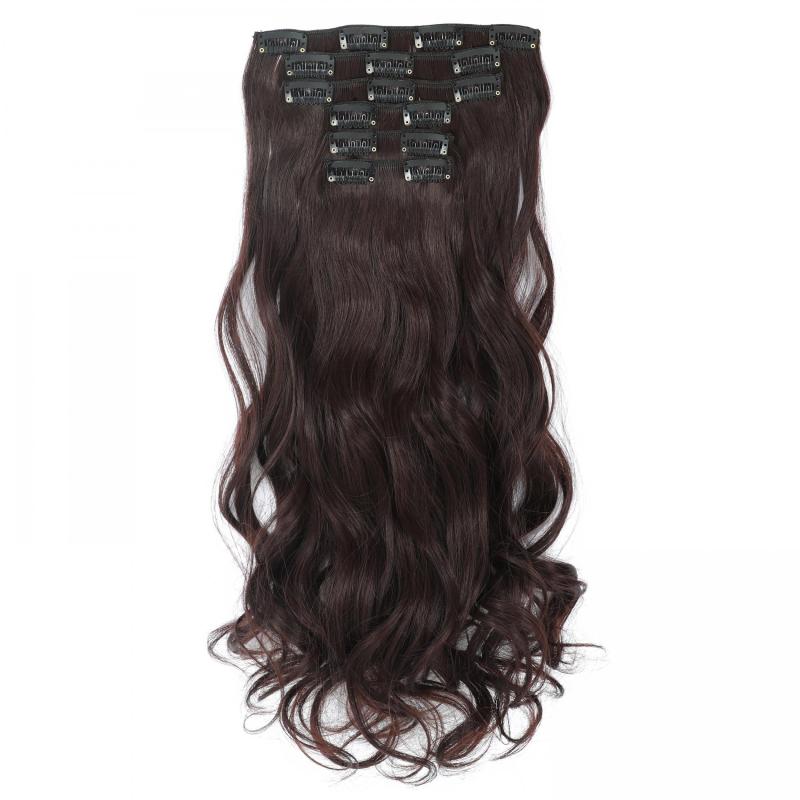 6pcs Long Wavy Curly Hair Extensions for Daily Use
