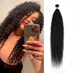 Long Curly Ombre Blonde Hair Extensions 100g Synthetic Hair for Women