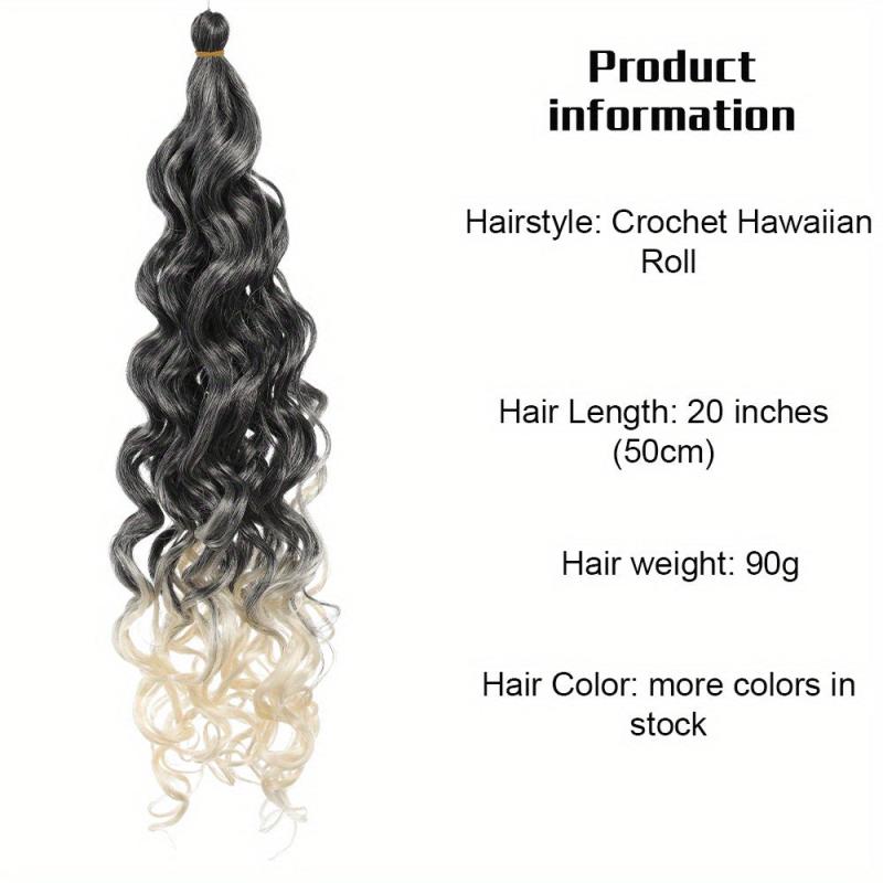 Ombre Twist Hair 50 8 Cm Curly Crochet Hair Synthetic Crochet Hair