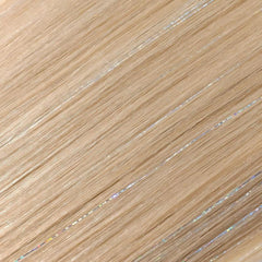 Blonde Ponytail Extension With Hair Tinsel Long Wrap Around Heat Resistant