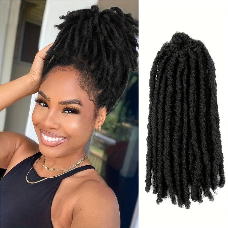 Dreadlock Braids Hair Pieces Synthetic Crochet Hair Extensions Natural Look