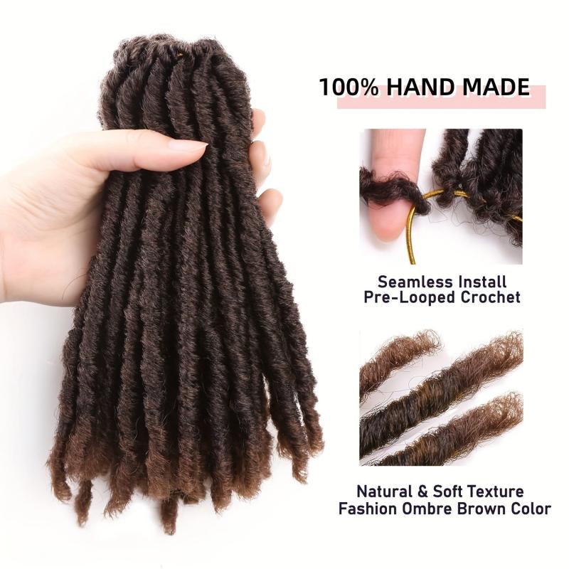 Dreadlock Braids Hair Pieces Synthetic Crochet Hair Extensions Natural Look