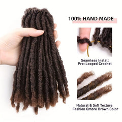 Dreadlock Braids Hair Pieces Synthetic Crochet Hair Extensions Natural Look