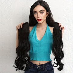 3pcs Body Wave Hair Extensions Synthetic Hair 45 72 Cm for Women Daily Use