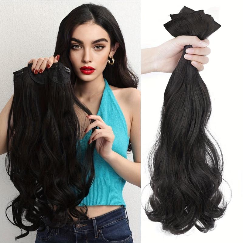3pcs Body Wave Hair Extensions Synthetic Hair 45 72 Cm for Women Daily Use
