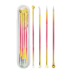 4pcs Multicolour Blackhead Remover Kit with Case