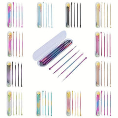 4pcs Multicolour Blackhead Remover Kit with Case