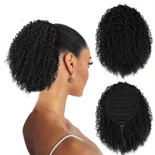 Kinky Curly Drawstring Ponytail Extension 25.4cm