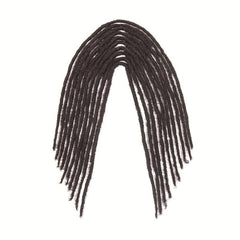 10pcs Folding Hair Loc Extensions Synthetic Fiber Human Hair Extensions
