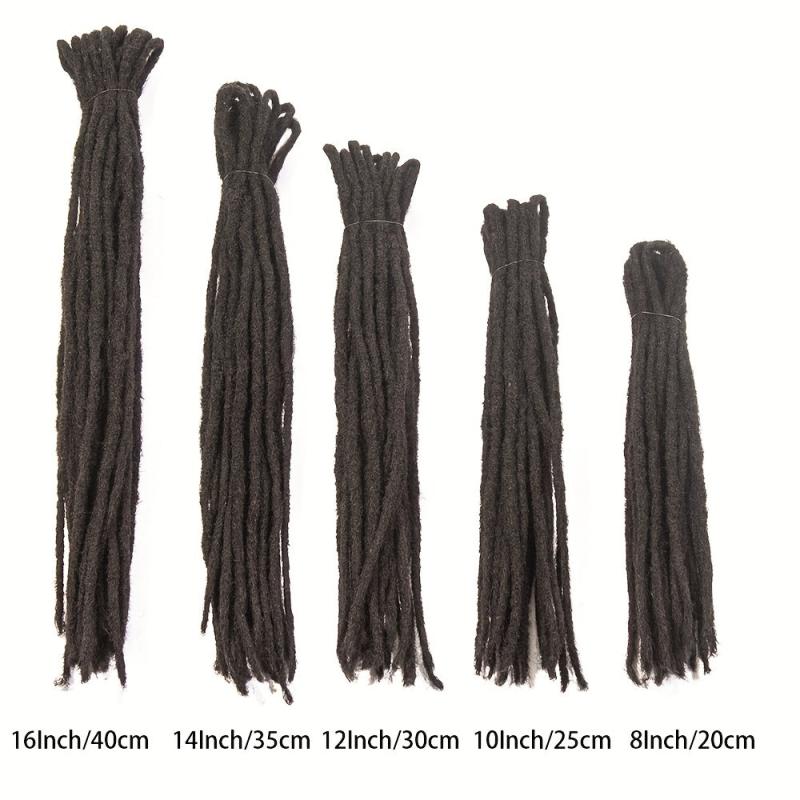 10pcs Folding Hair Loc Extensions Synthetic Fiber Human Hair Extensions