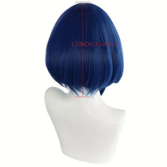30-48cm Anime Cosplay Wig Short Straight Hair with Bangs for Costume Party