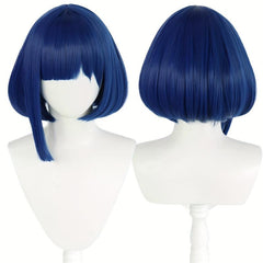 30-48cm Anime Cosplay Wig Short Straight Hair with Bangs for Costume Party