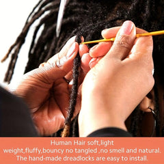 Human Hair Crochet Hair Extensions 30 Strands pack Diameter 0