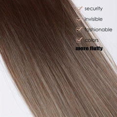 Natural Straight Hairpiece 72 cm Long Heat Resistant Clip In Wig for Women