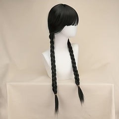Long Braided Wig for Girls Halloween Party with Wig Cap