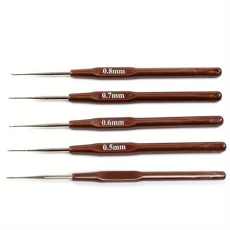 Crochet Hooks Set Small Sizes with Caps and Case