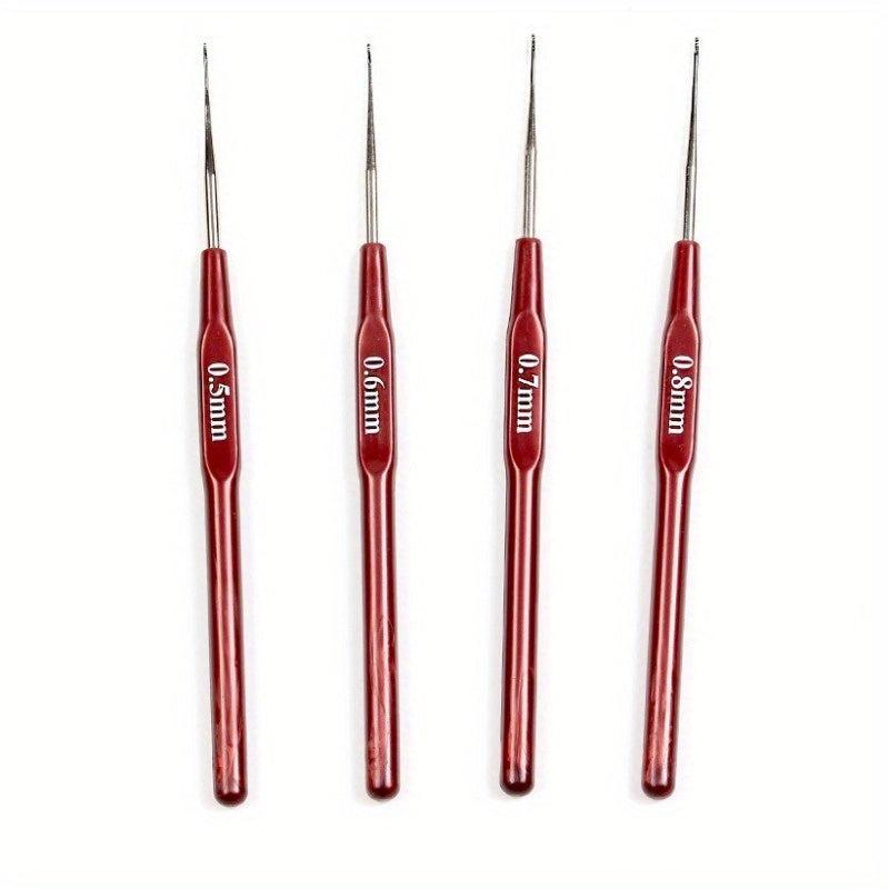 Crochet Hooks Set Small Sizes with Caps and Case