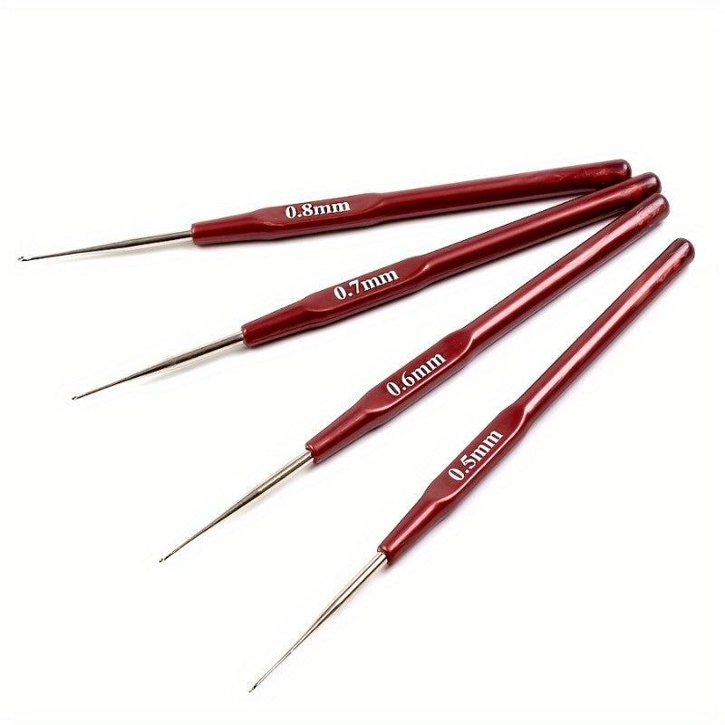 Crochet Hooks Set Small Sizes with Caps and Case