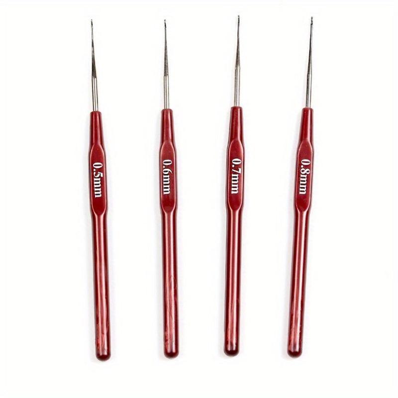 Crochet Hooks Set Small Sizes with Caps and Case