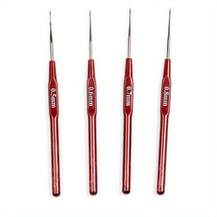 Crochet Hooks Set Small Sizes with Caps and Case