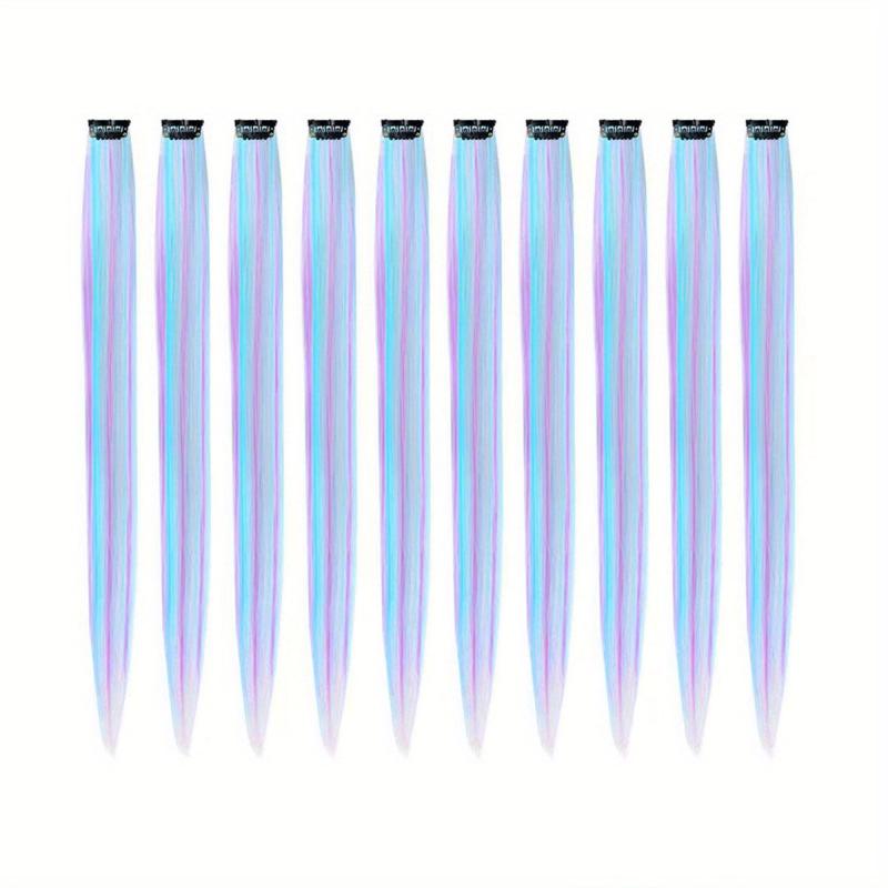 5pcs Colored Hair Extensions for Women 55-88 cm