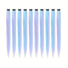 5pcs Colored Hair Extensions for Women 55-88 cm