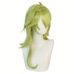 Green Long Straight Synthetic Anime Games Cosplay Wig For Women