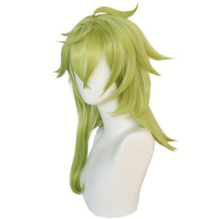 Green Long Straight Synthetic Anime Games Cosplay Wig For Women