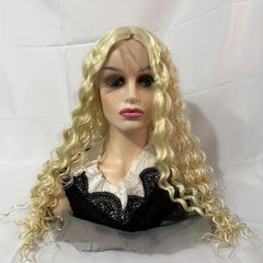 Colorful Medium Long Curly Wig Synthetic Wig Heat Resistant 66cm
