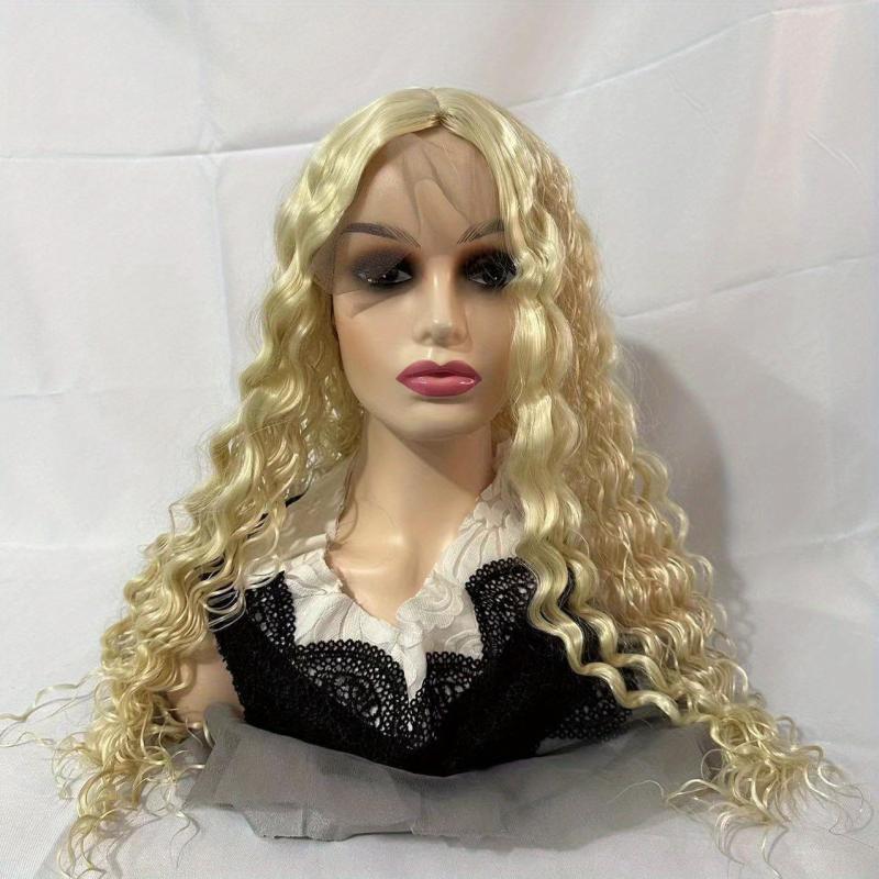 Colorful Medium Long Curly Wig Synthetic Wig Heat Resistant 66cm