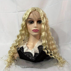 Colorful Medium Long Curly Wig Synthetic Wig Heat Resistant 66cm