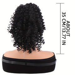 Afro Curly Ponytail Extensions for Women Clip On Hairpieces