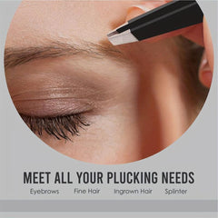 3Pcs Eyebrows Tweezers Set Stainless Steel Precision Hair Remover Kit