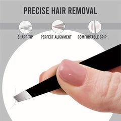 3Pcs Eyebrows Tweezers Set Stainless Steel Precision Hair Remover Kit