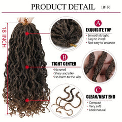 Spring Twist Crochet Hair Extensions 20 Pack Natural Curly Dreadlocks