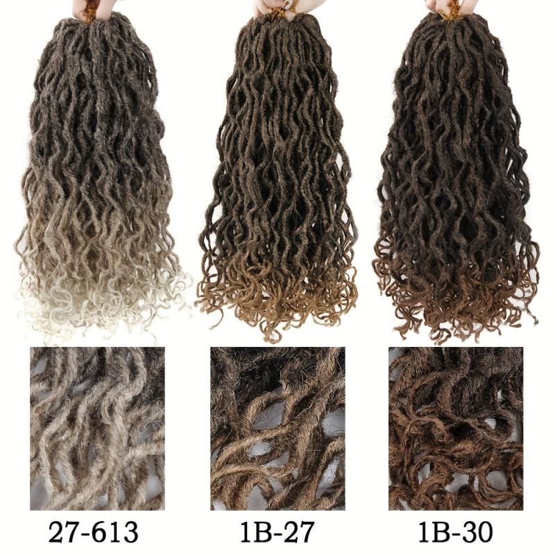 Spring Twist Crochet Hair Extensions 20 Pack Natural Curly Dreadlocks