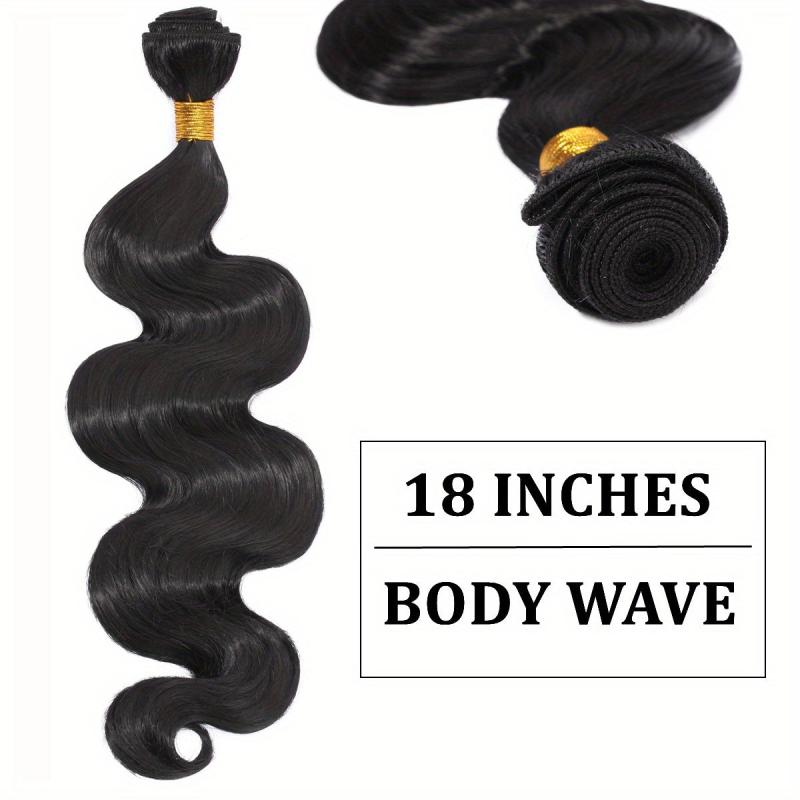 3Pcs Long Curly Body Wave Synthetic Hair Bundles Natural Look