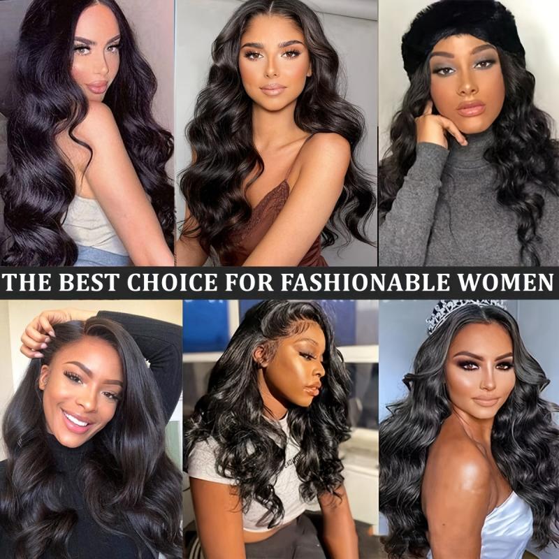 3Pcs Long Curly Body Wave Synthetic Hair Bundles Natural Look