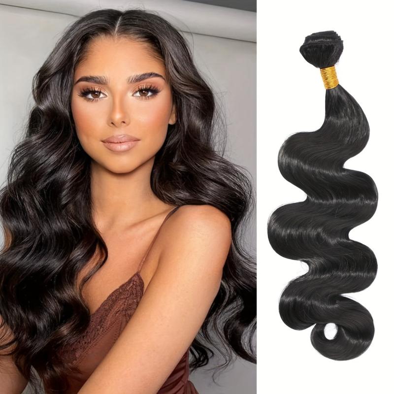 3Pcs Long Curly Body Wave Synthetic Hair Bundles Natural Look