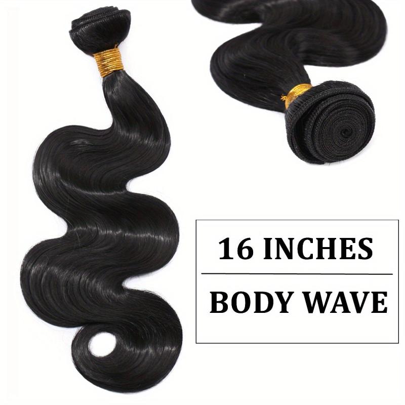 3Pcs Long Curly Body Wave Synthetic Hair Bundles Natural Look