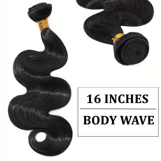 3Pcs Long Curly Body Wave Synthetic Hair Bundles Natural Look